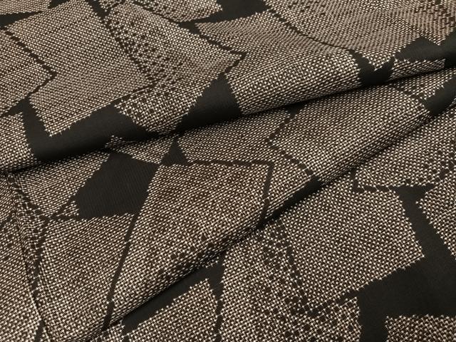 平和屋着物●本場大島紬　一元7マルキ　色紙重ね花文　正絹　逸品　未使用　AABF1805ck 平和屋着物○本場大島紬 一元7マルキ 色紙重ね文 正絹 逸品 AABE4852ph