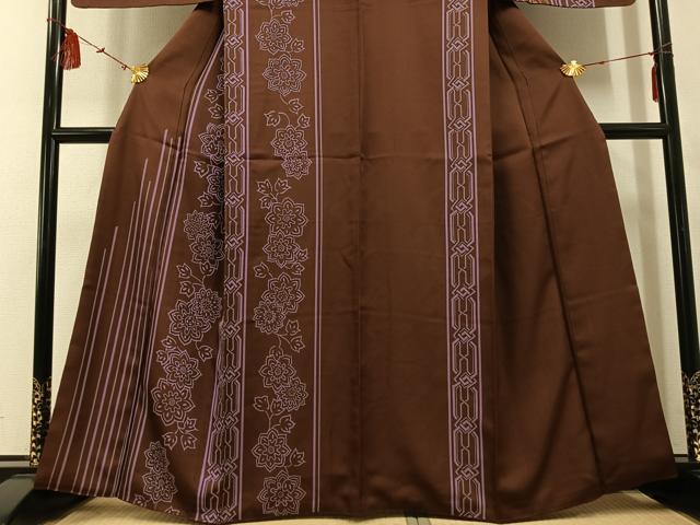 平和屋着物●訪問着 花間道 金彩 正絹 逸品 AABE4871ph