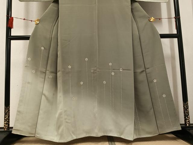 平和屋着物●訪問着　作家物　糸遊院　花尽くし　暈し染め　金銀彩　正絹　逸品　AABE4874ph