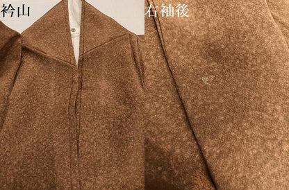 平和屋着物●訪問着　草花文　金彩　正絹　逸品　AABE4875ph