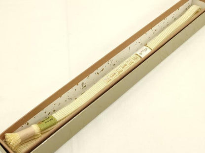平和屋着物●伊賀組紐 前沢工房 帯締め 金糸 撚り房 正絹 逸品 未使用 AABE4974ay