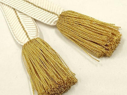 平和屋着物●創業280年 誉田屋源兵衛　和装小物　帯締め　笹浪組　伝統工芸士:廣澤白鳳　日光東照宮純金糸　逸品　AABE4978ay