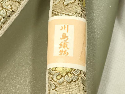 平和屋着物●西陣　川島織物謹製　和装小物　和装草履　瑞鳥唐草　金糸　しおり付き　逸品　未使用　AABE4995ay