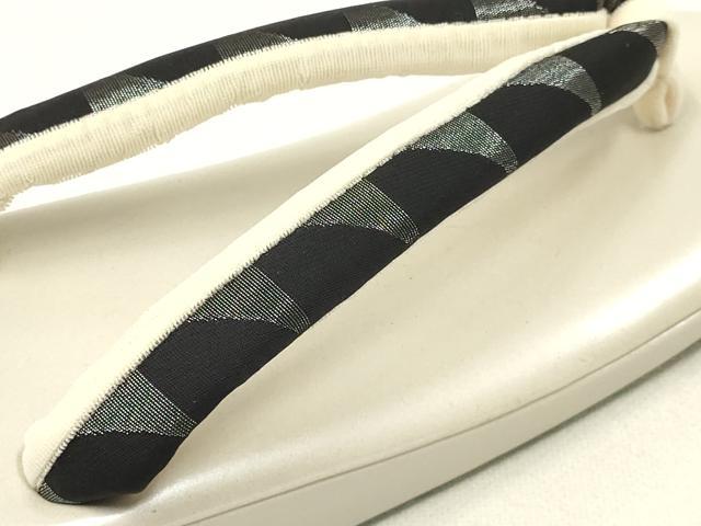 平和屋着物●和装小物　和装草履　銀糸　フリーサイズ　逸品　AABE4996ay