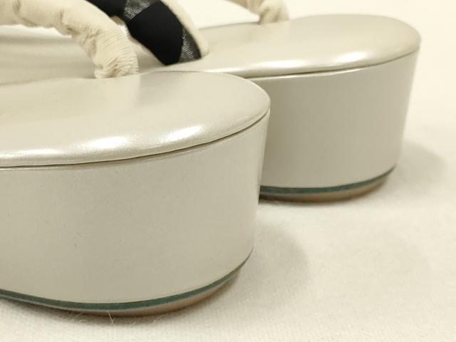 平和屋着物●和装小物　和装草履　銀糸　フリーサイズ　逸品　AABE4996ay