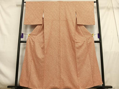 平和屋着物■大変加工の良い総絞り小紋 正絹 逸品 AABE5007oa