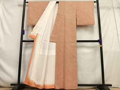 平和屋着物■大変加工の良い総絞り小紋 正絹 逸品 AABE5007oa