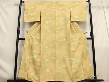 平和屋着物■上質な小紋 渡橋風景文 地紋起こし 暈し染め 正絹 逸品 AABE5011oa