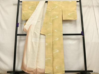 平和屋着物■上質な小紋 渡橋風景文 地紋起こし 暈し染め 正絹 逸品 AABE5011oa