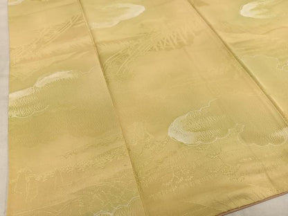 平和屋着物■上質な小紋 渡橋風景文 地紋起こし 暈し染め 正絹 逸品 AABE5011oa