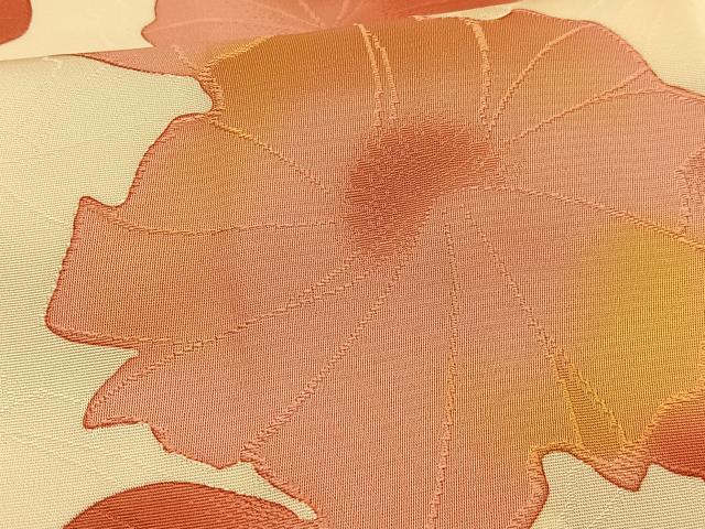 平和屋着物■上質な小紋　枝花文　地紋起こし　正絹　逸品　AABE5018oa
