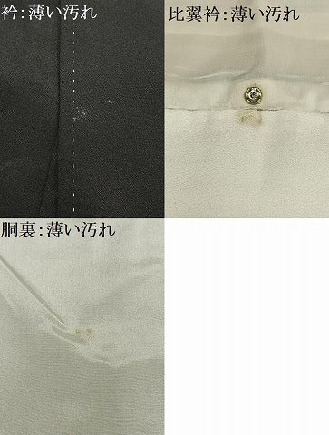平和屋着物■豪華黒留袖 駒刺繍 花車文 金彩 正絹 逸品 AABE5093oa