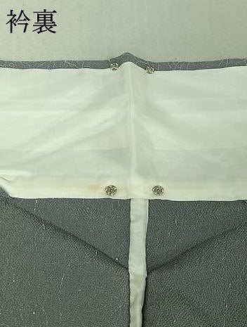 平和屋着物▽上質な小紋 単衣 手描き 草花文 鬼しぼ縮緬 正絹 逸品 AABE5170jh
