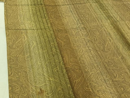 平和屋着物▽上質な小紋 単衣 墨流し文様 ロング丈 正絹 逸品 AABE5177jh