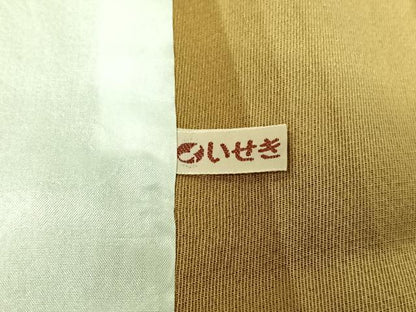 平和屋着物▽上質な小紋 単衣 墨流し文様 ロング丈 正絹 逸品 AABE5177jh