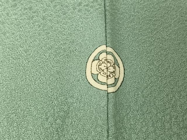 平和屋着物▽上質な色無地 単衣 氷割れ地紋 浅縹色 正絹 逸品 AABE5178jh