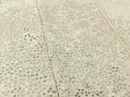 平和屋着物▽訪問着　単衣　手描き　草花文　やまと誂製　正絹　逸品　AABE5188jh