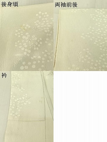 平和屋着物▽訪問着　単衣　手描き　草花文　やまと誂製　正絹　逸品　AABE5188jh
