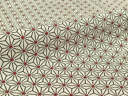 平和屋着物▽上質な小紋 単衣 麻の葉文様 正絹 逸品 AABE5189jh