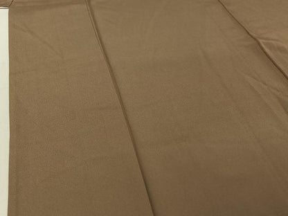 平和屋着物▽上質な色無地 単衣 空五倍子色 正絹 逸品 AABE5197jh