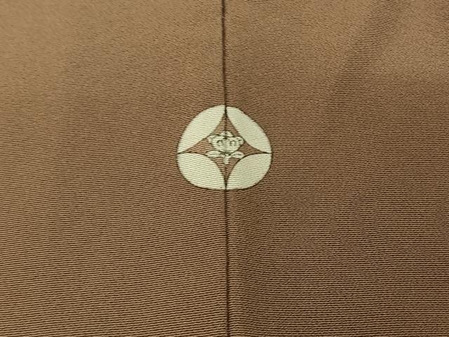 平和屋着物▽上質な色無地 単衣 空五倍子色 正絹 逸品 AABE5197jh
