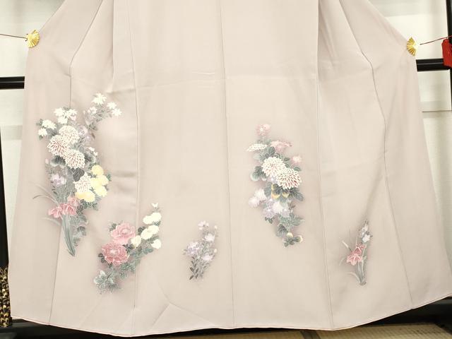 平和屋着物●訪問着　友禅　草花文　暈し染め　正絹　逸品　AABE5219cs