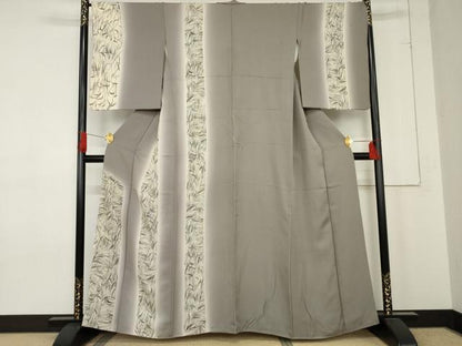 平和屋着物●訪問着 型染め 稲穂間道 暈し染め 正絹 逸品 AABE5227cs