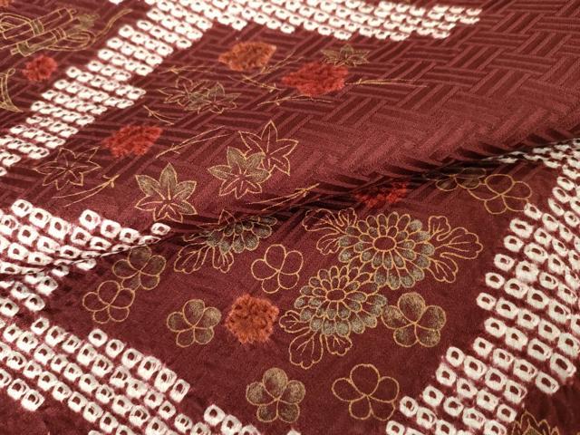 平和屋着物●訪問着　絞り　松皮菱吉祥松竹梅文　金彩　正絹　逸品　AABE5235cs