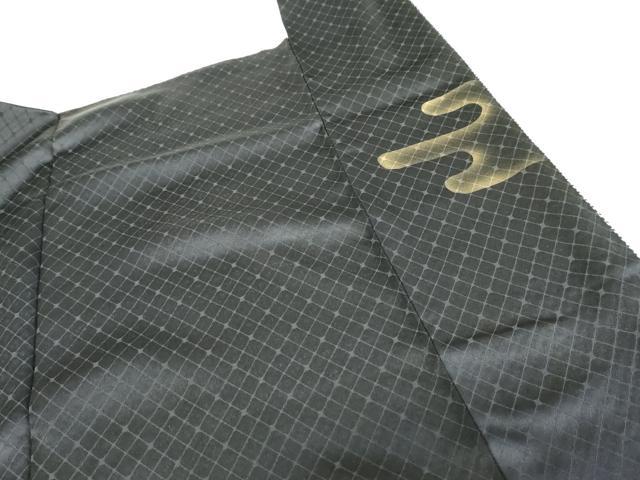 平和屋着物○訪問着 絞り 色紙重ね草花文 黒地 金彩 正絹 逸品 AABE5275cs