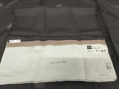 平和屋着物●京の名門　友禅　染の北川　小紋　鹿の子丸文　反端付き　正絹　逸品　AABE5278cs
