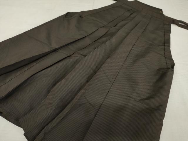 平和屋着物●男性 馬乗り袴 縞 正絹 逸品 AABE5281cs