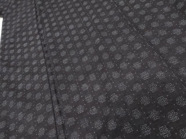 平和屋着物○本場結城紬 重要無形文化財 80亀甲 飛び亀甲 高島屋扱い