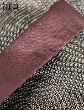 平和屋着物●本場大島紬　カタス9マルキ　泥染め　風景花文　正絹　逸品　AABE5302cs 平和屋着物○本場大島紬 カタス9マルキ 泥染め 風景花文 正絹 逸品