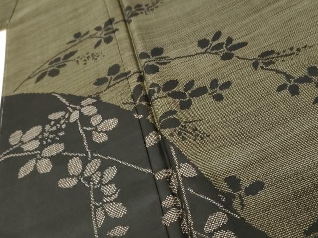 平和屋着物○本場大島紬 訪問着 カタス7マルキ 流水枝葉文 正絹 逸品
