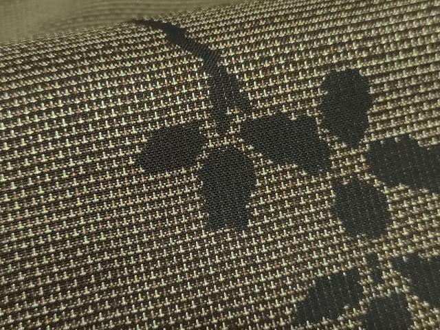 平和屋着物○本場大島紬 訪問着 カタス7マルキ 流水枝葉文 正絹 逸品