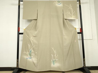 平和屋着物●訪問着 友禅 作家物 草花文 暈し染め 正絹 逸品 AABE5311cs