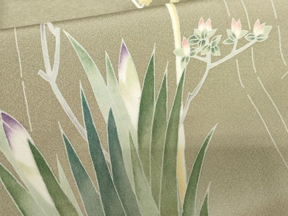 平和屋着物●訪問着 友禅 作家物 草花文 暈し染め 正絹 逸品 AABE5311cs