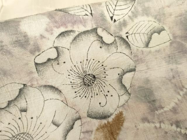 平和屋着物○十日町 名門 滝泰謹製 訪問着 紬地 絞り 辻が花 正絹