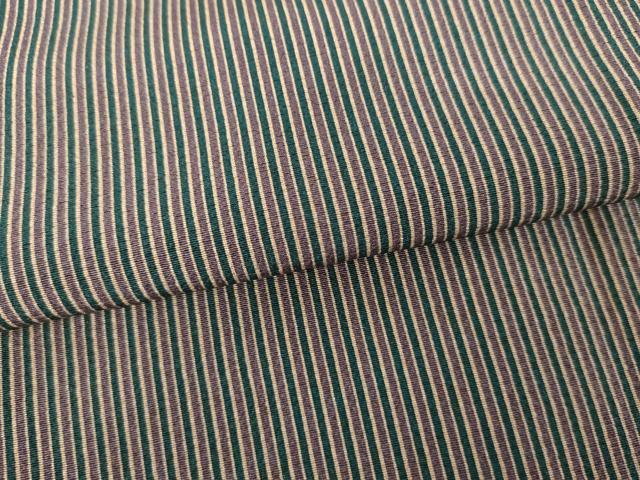 平和屋着物●上質な小紋　縞　正絹　逸品　AABE5330cs