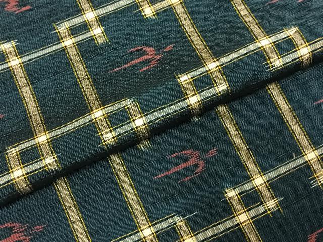 平和屋着物○本場琉球絣 紬 正絹 逸品 AABE5374fy