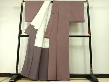 平和屋着物●小紋師　黒岩秀硯　江戸小紋　角通し　正絹　逸品　AABE5401fy