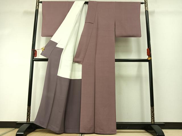 平和屋着物●小紋師　黒岩秀硯　江戸小紋　角通し　正絹　逸品　AABE5401fy