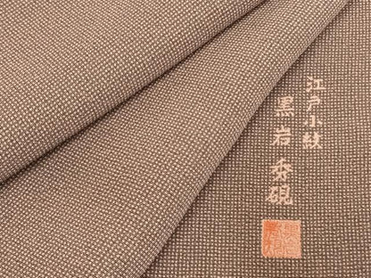 平和屋着物●小紋師　黒岩秀硯　江戸小紋　角通し　正絹　逸品　AABE5401fy