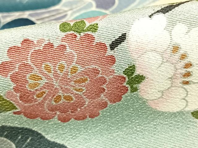 平和屋着物●豪華色留袖　友禅　作家物　立波枝花文　暈し染め　正絹　逸品　AABE5402fy