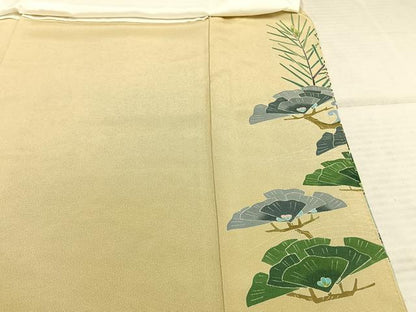 平和屋着物●豪華色留袖　友禅　作家物　立波枝花文　暈し染め　正絹　逸品　AABE5402fy