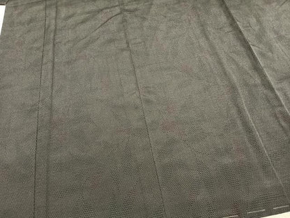 平和屋着物●本塩沢　110亀甲　草花文　正絹　逸品　未使用　AABE5421fy