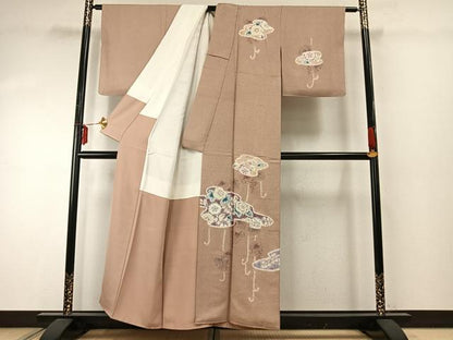 平和屋着物●訪問着　作家物　辻が花　正絹　逸品　AABE5443fy