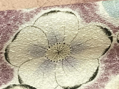 平和屋着物●訪問着　作家物　辻が花　正絹　逸品　AABE5443fy