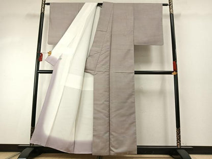 平和屋着物●上質な紬　霞文　ほていや扱い　正絹　逸品　AABE5458fy
