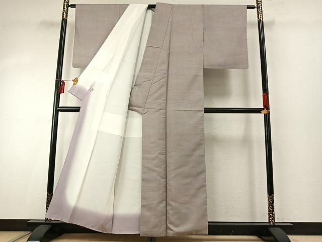 平和屋着物●上質な紬　霞文　ほていや扱い　正絹　逸品　AABE5458fy